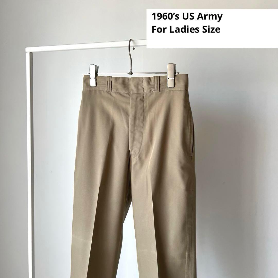 【レディース・デッドストック】60s US Armyチノ パンツ 米軍実物26