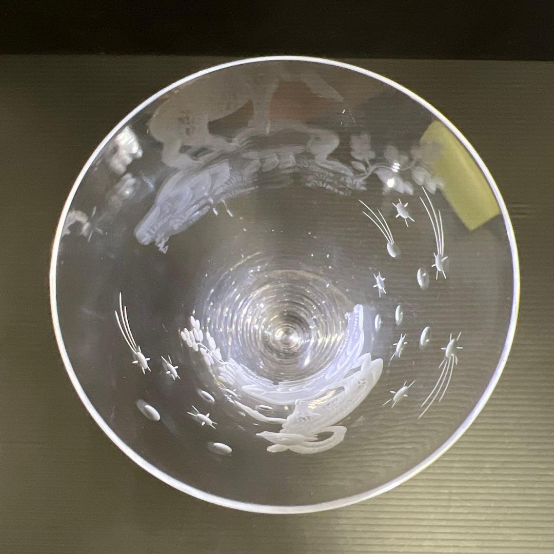 マイセン　クリスタルシャンパングラス　高さ22.5㎝　東Y7-1128☆1F