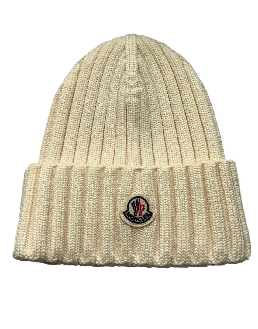 モンクレール ビーニー アイボリー