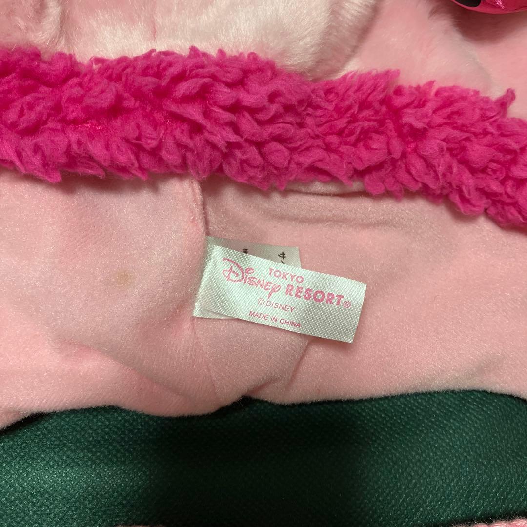 ディズニー　ファンキャップ　ドットリボン　ミニー　耳付き　ポンポン付き　ビジュー