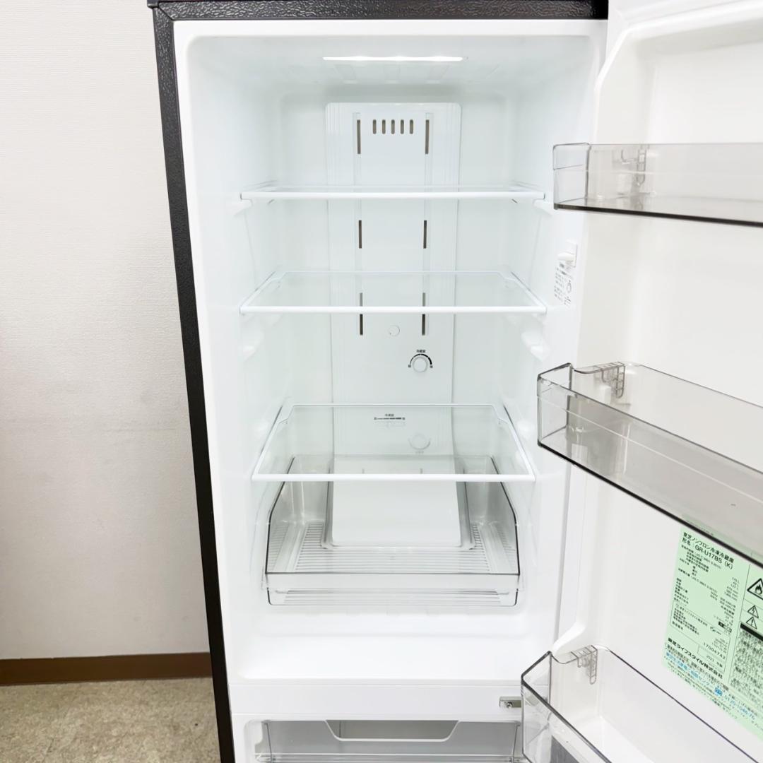 東芝 冷蔵庫 小型 一人暮らし 2ドア 170L 2023年製 3ヵ月保証付