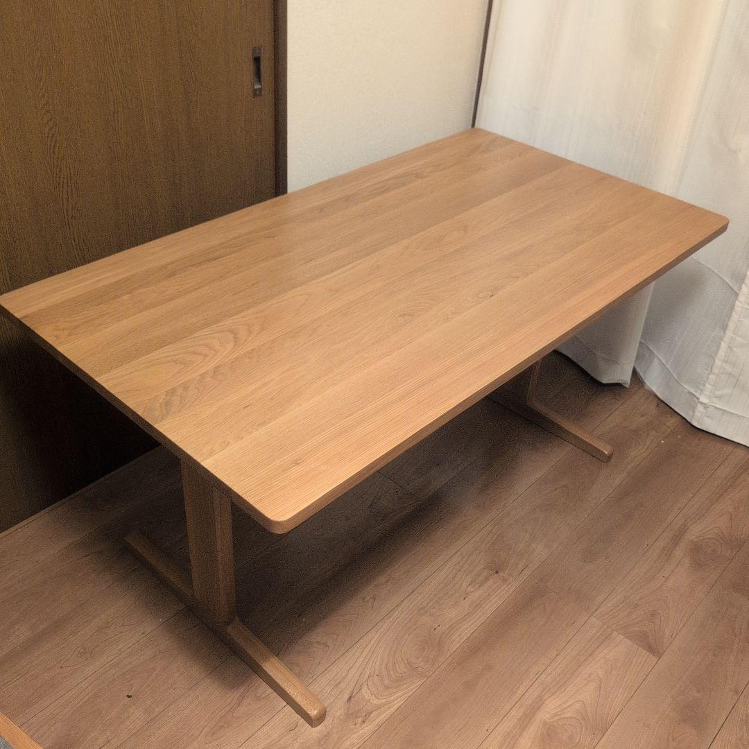 無印良品 ダイニングテーブル 幅130×奥行70×高さ65cm オーク