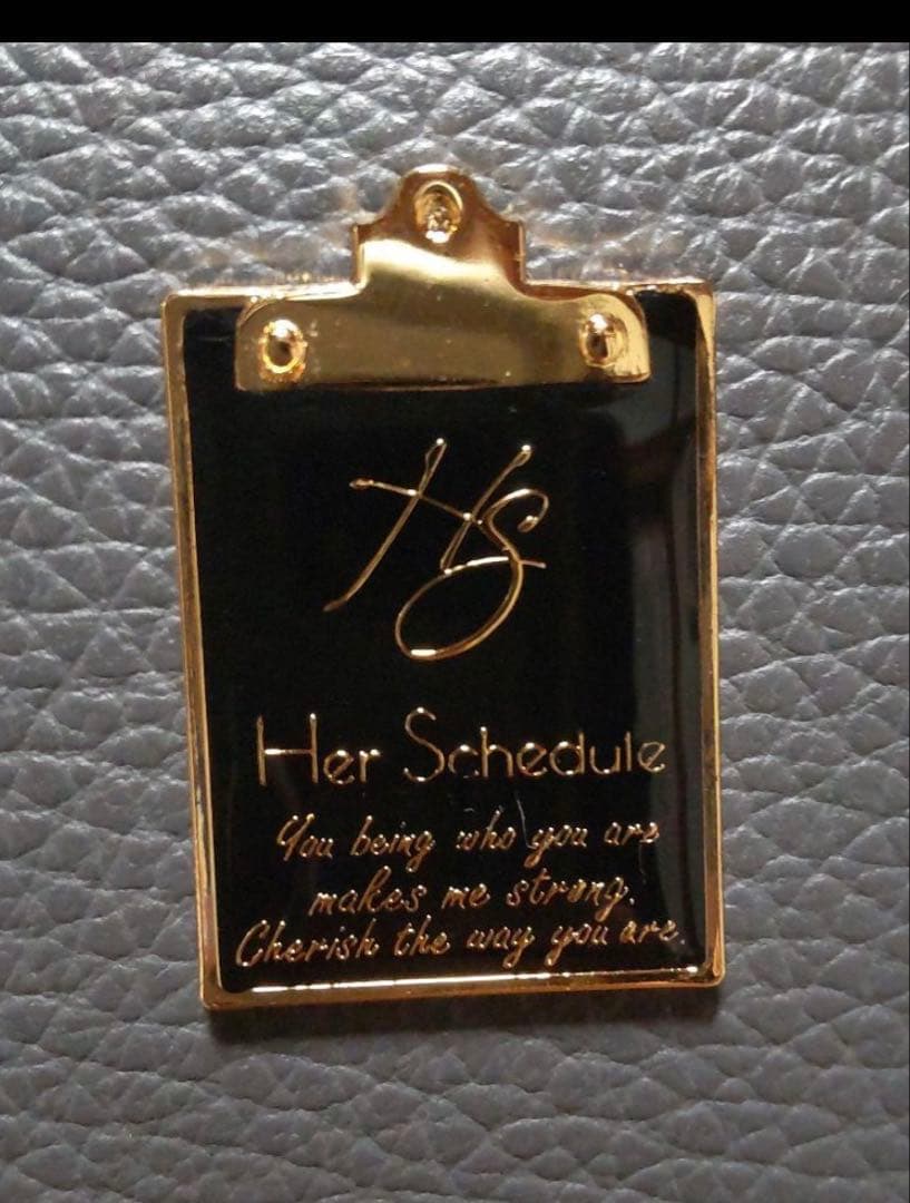 Her Schedule グレー 二つ折り財布