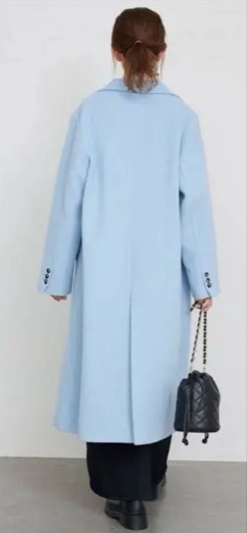 SLOBE IENAライトブルー チェスターコート