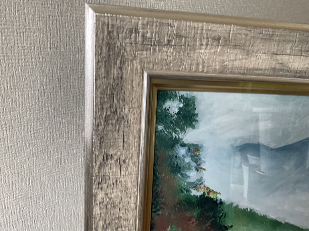 油彩画　「　雲　海　」　原画　F6号　額付