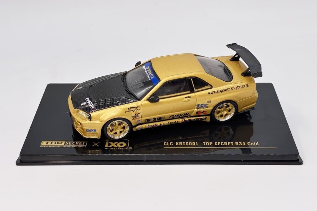 TOP SECRET R34 Gold 1/43 スケールモデル