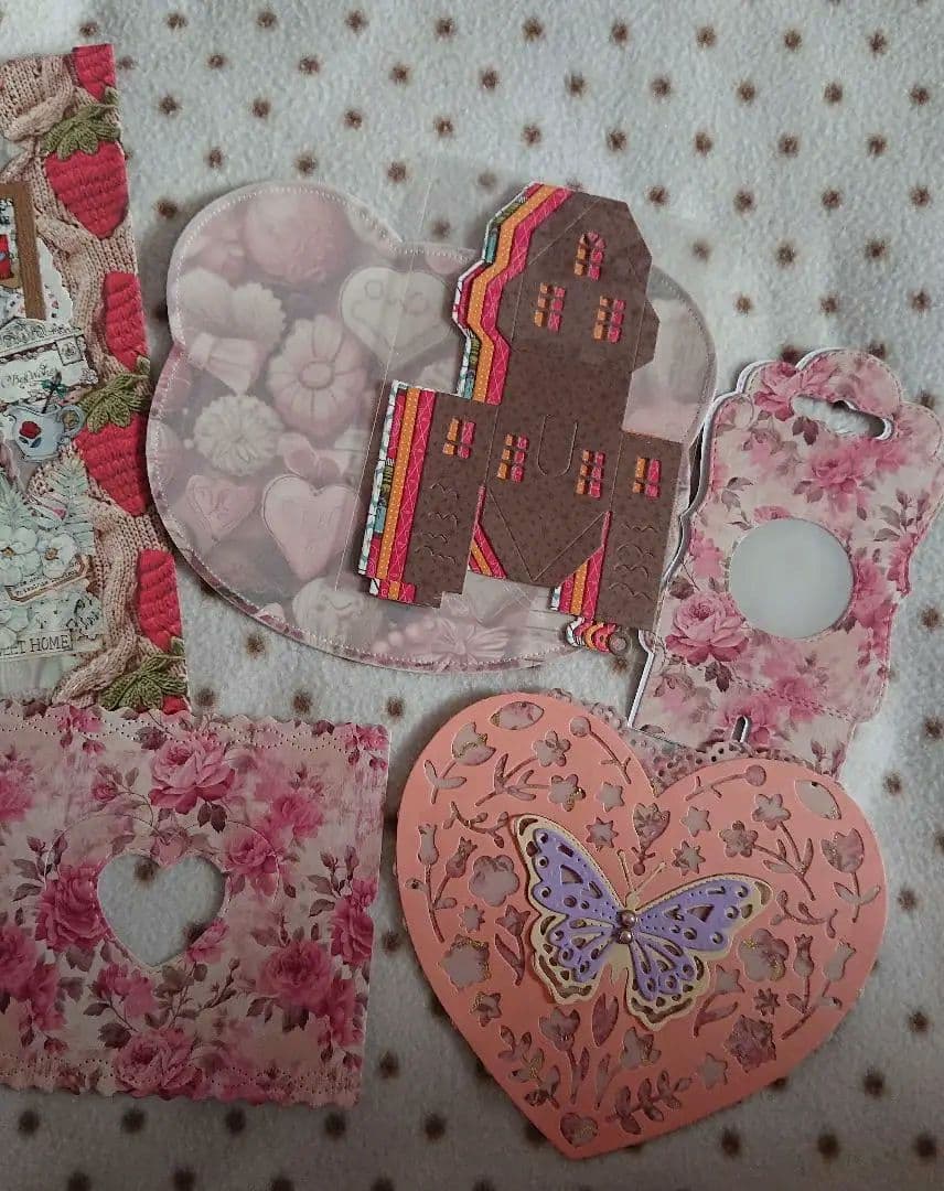 おすそ分けポケット④ 女の子平袋 紙ものセット❤️おすそ分けファイル トッパー