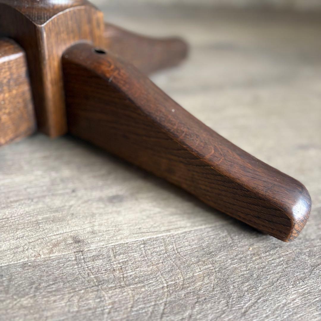 オーク材　ラウンドコーヒーテーブル