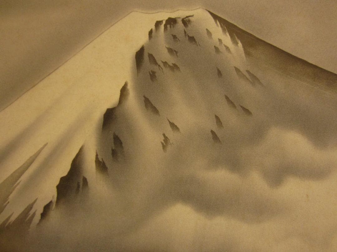 ◆掛軸 水墨画 華岳◆Japanese arts hanging scroll