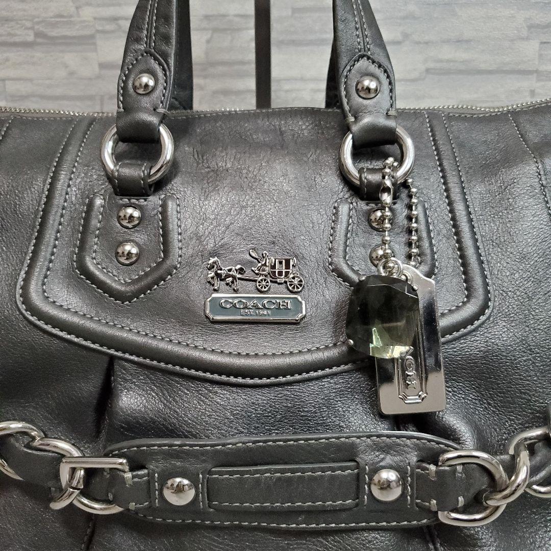 美品✨️COACH マディソン 2WAY レザー 14312 ダークグレー