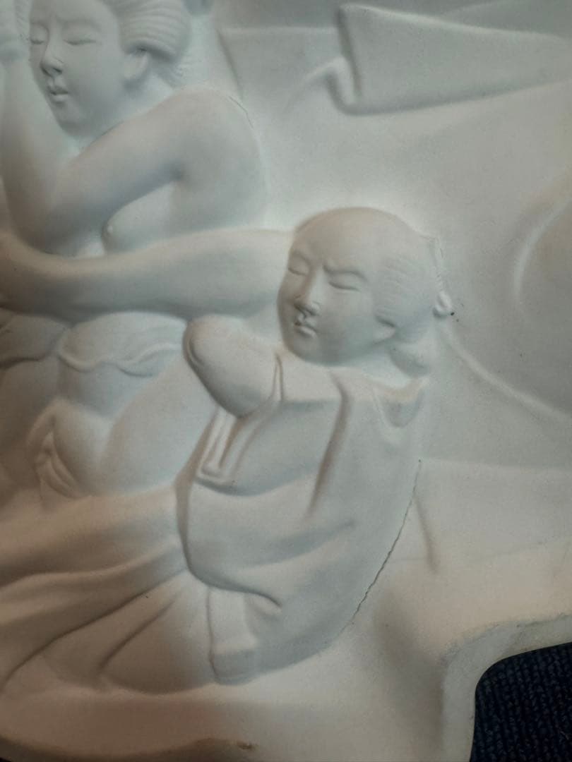 2061 平戸　白磁　布袋様　七福神　春画　美人画　縁起物　置物　古美術