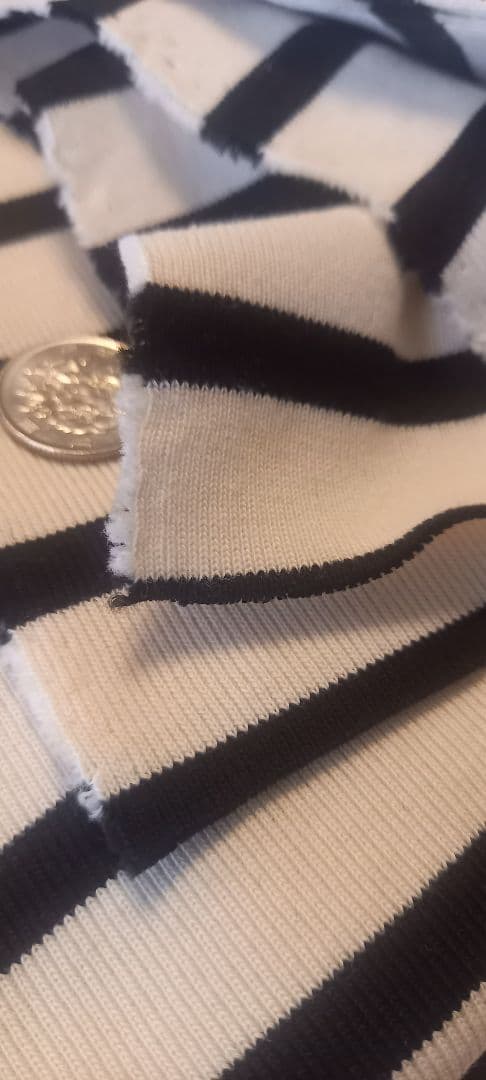 黒　白　ボーダーの犬の服