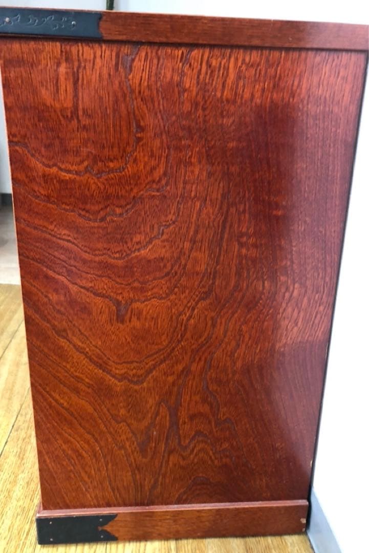 【希少品】福島民芸 民芸家具 整理箪笥 樺けやき からくりタンス 美品 送料無料