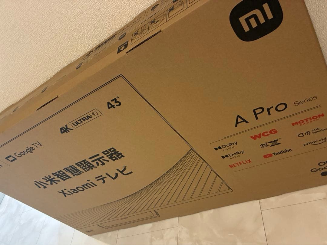 テレビ Xiaomi R23Z012A 43V型 チューナーレス