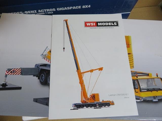 WSI 1/50 Liebherr LTM1500-8.1 クレーン