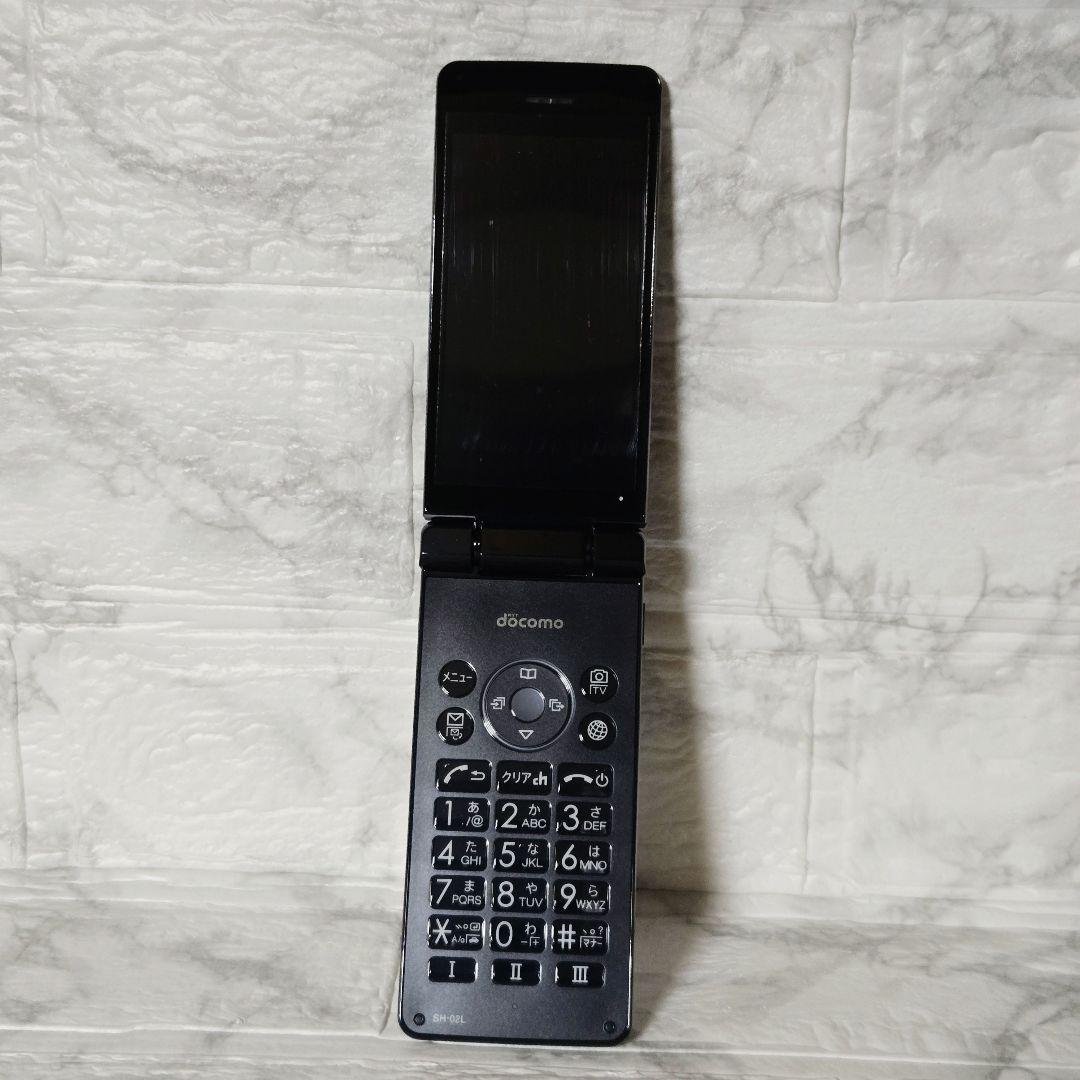 (新品/未使用)docomo AQUOS ケータイ SH-02L 本体 ブラック