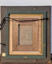 【真作】絵画　油彩0号　ヨーロッパの街角　西洋風建物の風景　X165