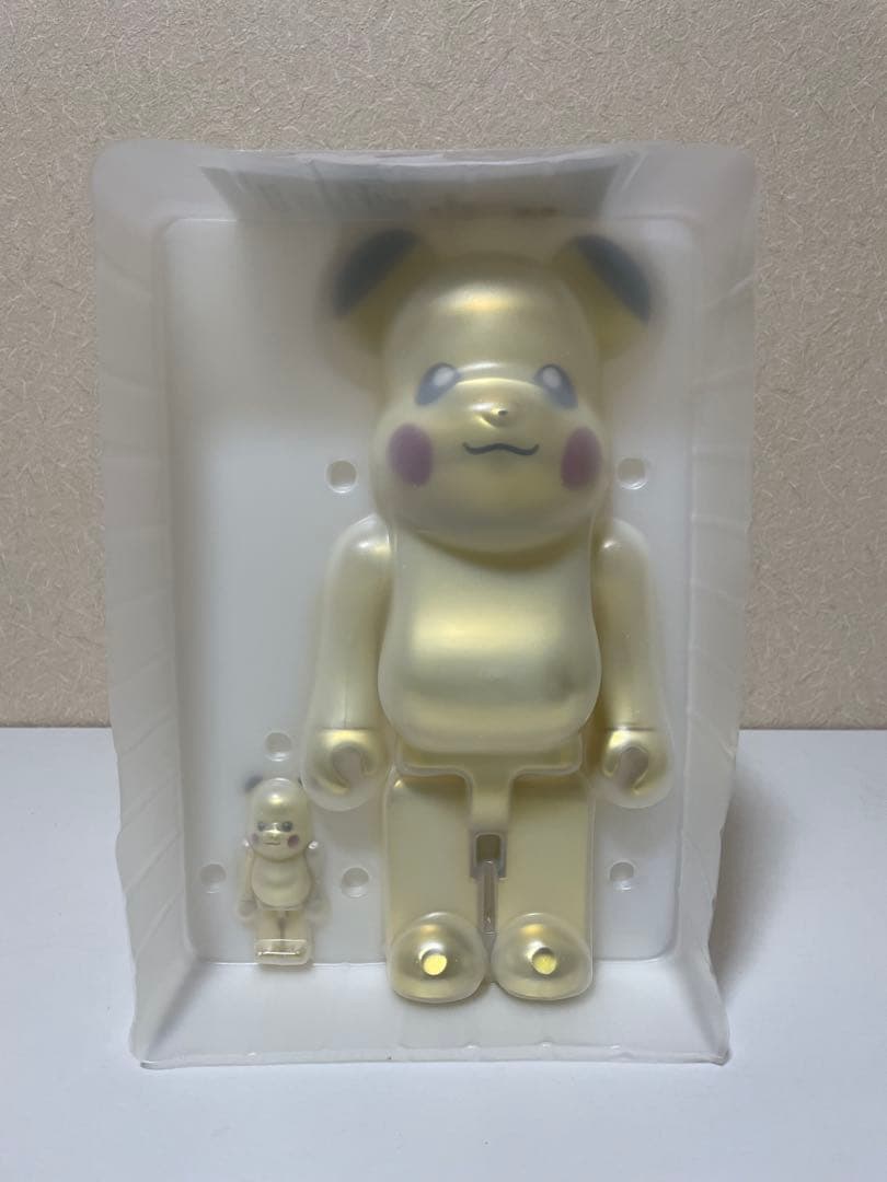 ベアブリック ピカチュウ ゴールド クローム Ver.100％＆400％