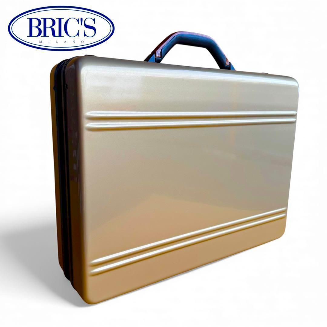 のほほん 　BRIC'S ブリックス　ゴールド ビジネスバッグ　アタッシュ