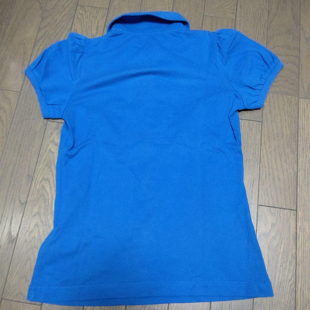 そ*と様 BURBERRY バーバリー フリル ポロシャツ ロゴ 刺繍 カットソ