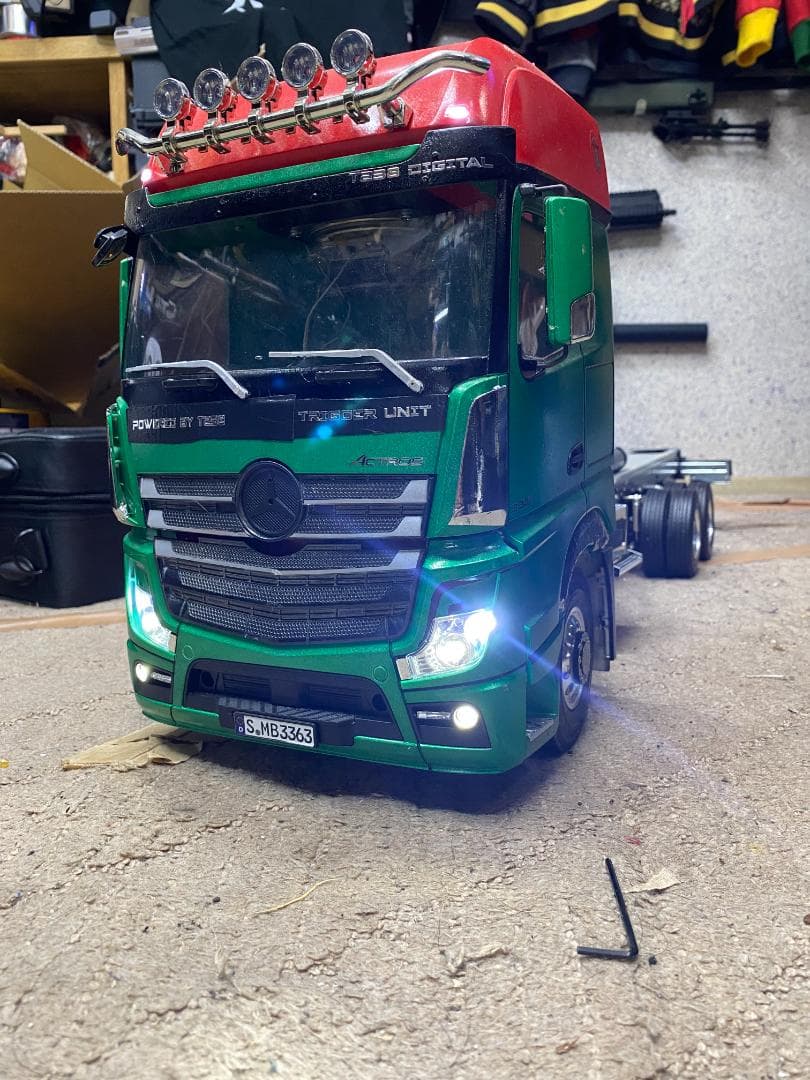 タミヤ 1/14　ベンツ・アクトロス3363 MFC03付フルオペ