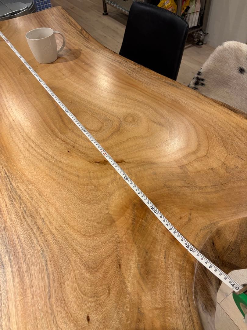 一枚板　無垢オーク　ダイニングテーブル