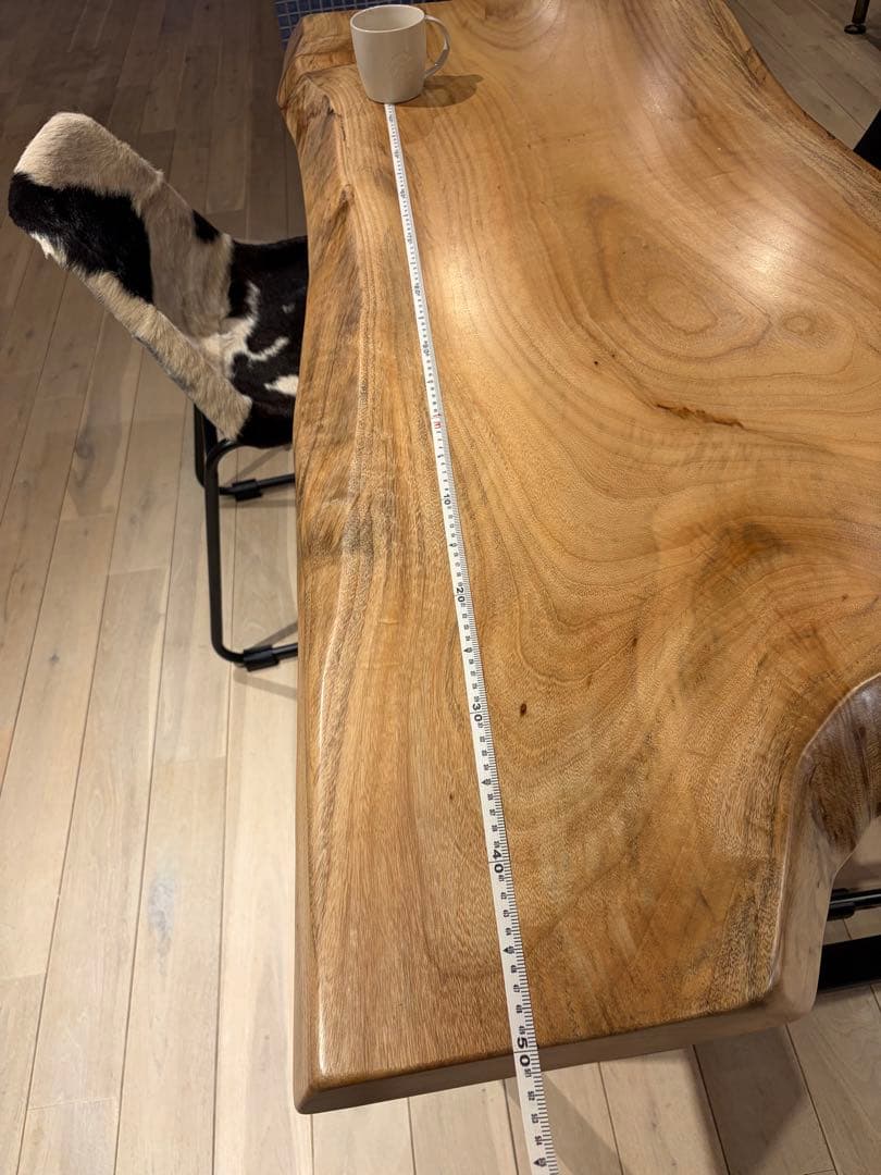 一枚板　無垢オーク　ダイニングテーブル
