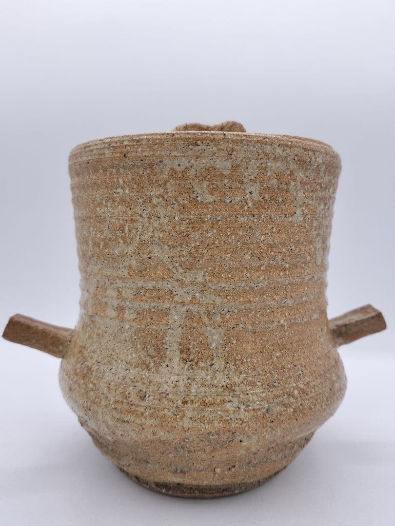 c523 水指 信楽山水 替蓋付 諏訪蘇山　木箱 茶道具 古物