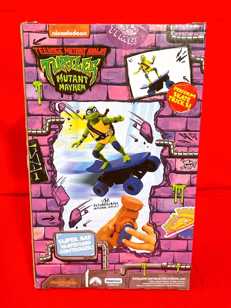 タートルズ ミュータントパニック レオナルド スケボー RC フィギュア