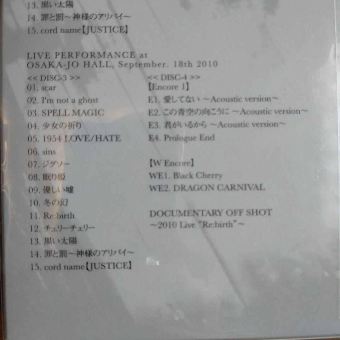 Acid Black Cherry/2010 Live\\"Re:birth\\"…