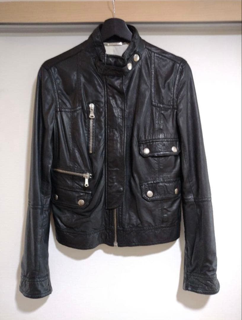 neqr着 D＆G シングルライダースジャケット 40