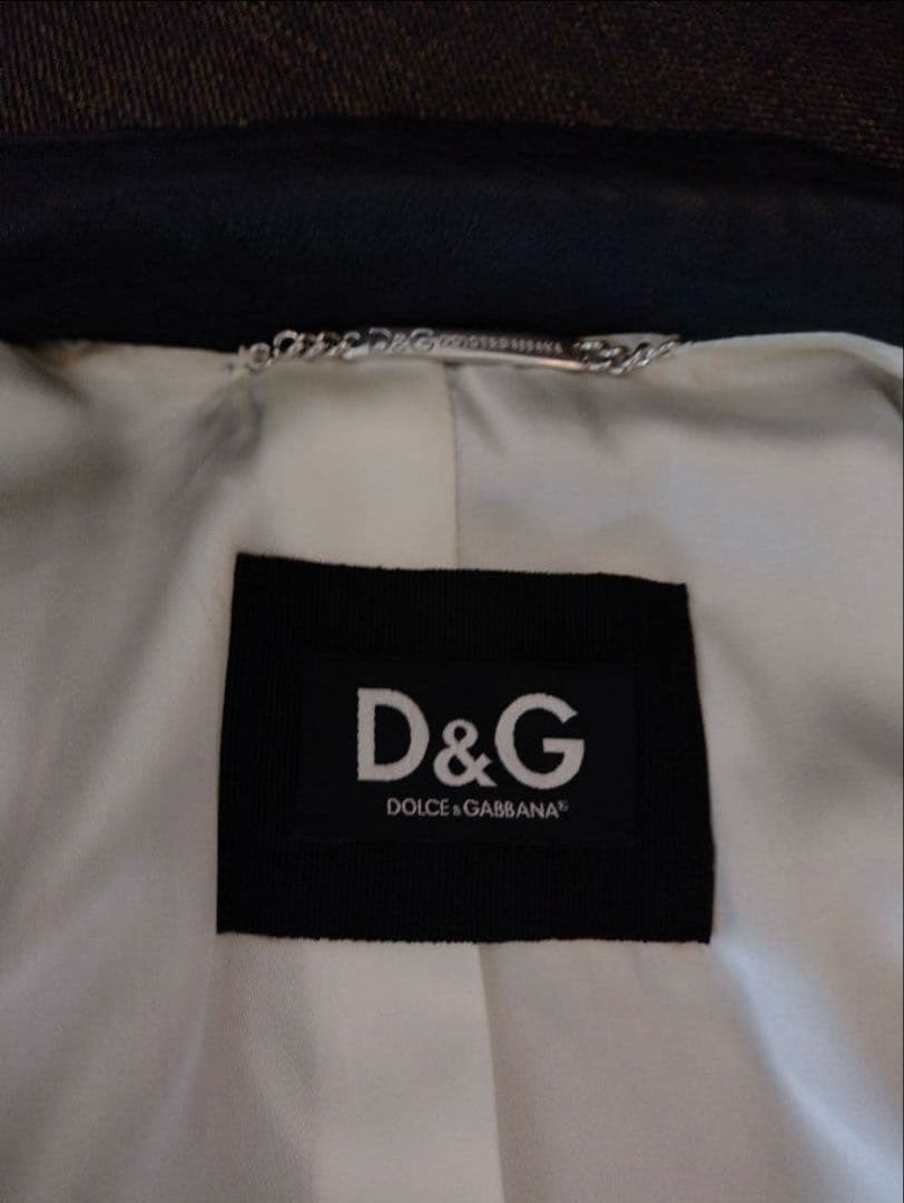 neqr着 D＆G シングルライダースジャケット 40