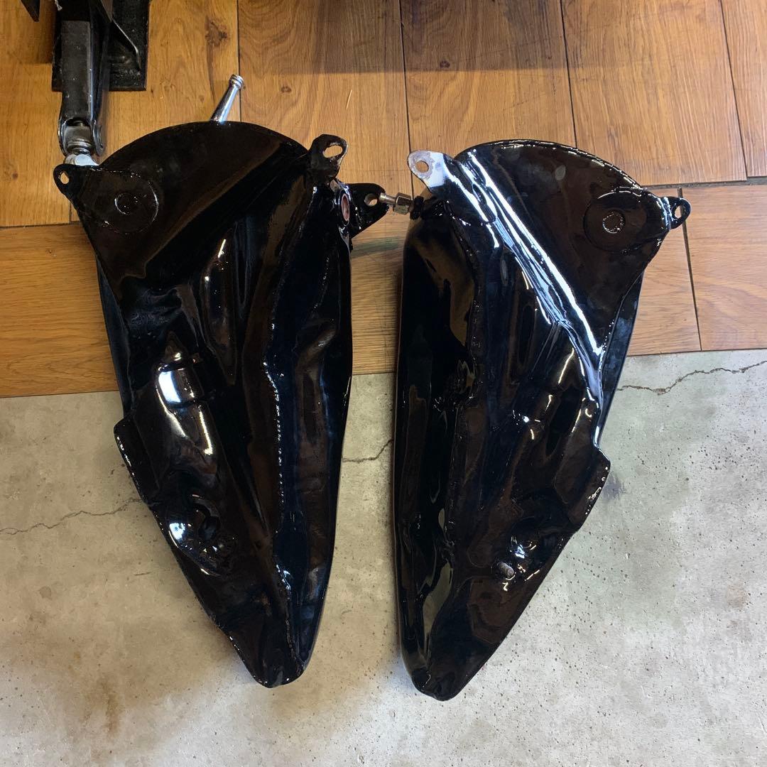 パンヘッド純正オプションハンドシフトタンク　1961〜1962 エンブレム付き