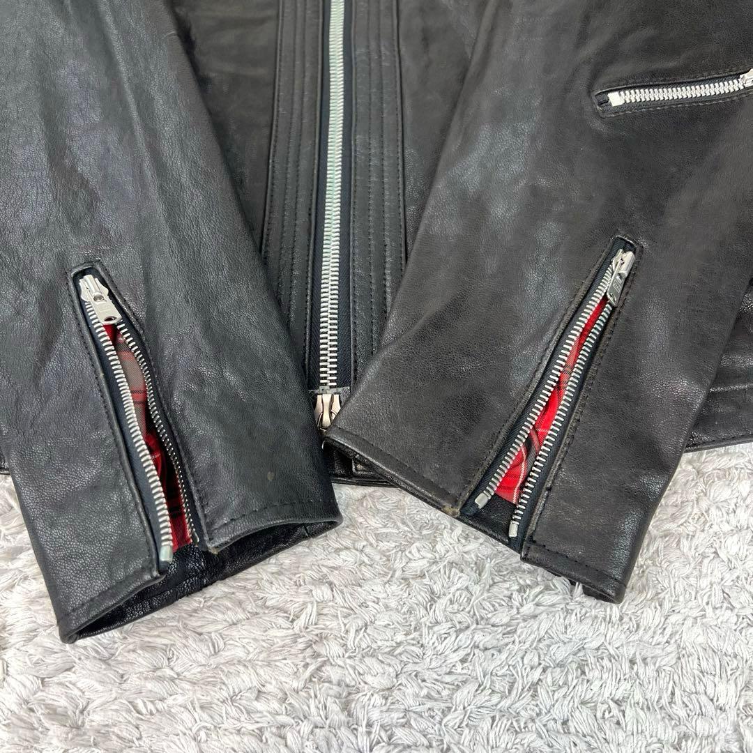 OR GLORY オアグローリー　ゴートスキン　レザージャケット　黒　40サイズ