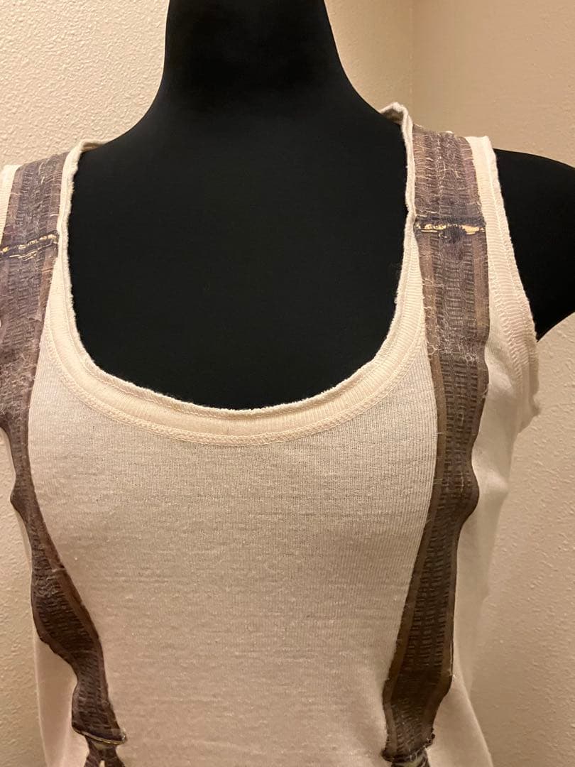 美品値下げ☆シェアスピリット☆サスペンダー デザインベージュタンクトップ