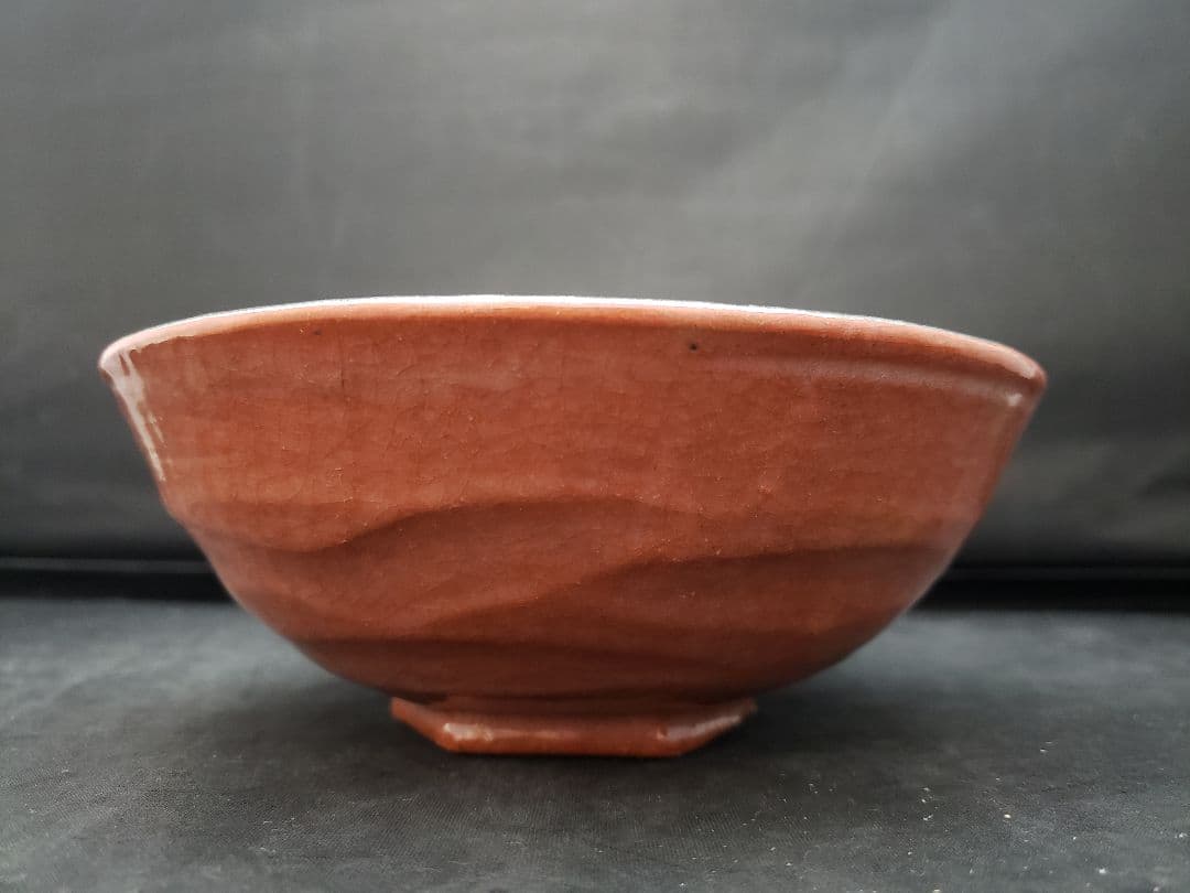 嶋台茶碗　松楽作　金色　銀色　茶碗