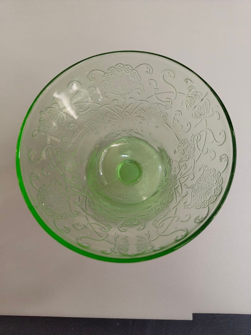 ウランガラス　シャーベットグラス　２つ