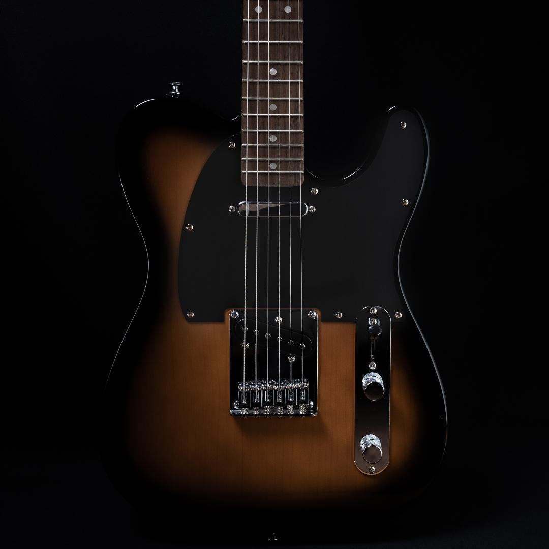 テレキャスター用アノダイズドピックガードブラック黒/Lotustorks