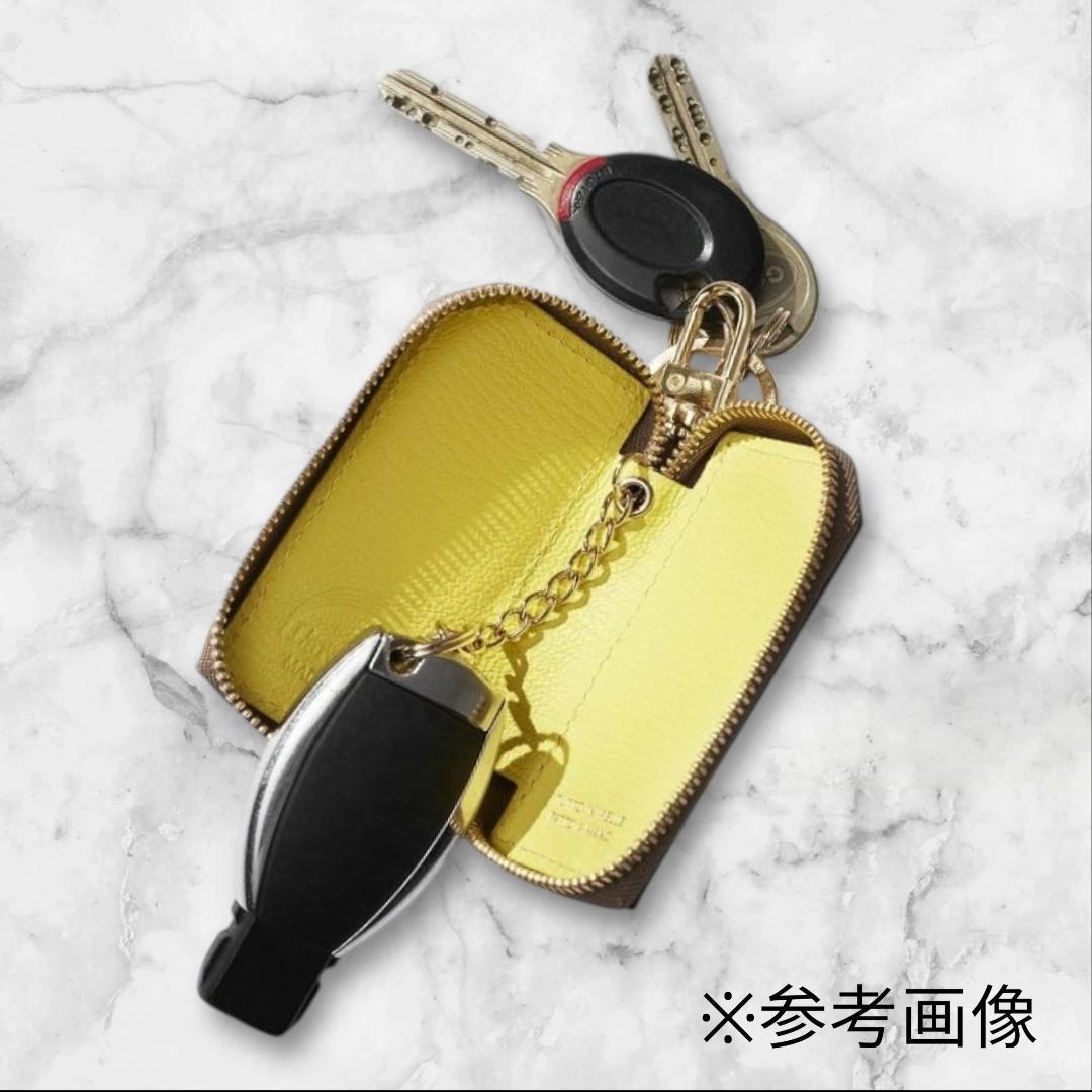 2272【新品 定価15,402円】ラルコバレーノ★キーケース★レザー★本革★黒