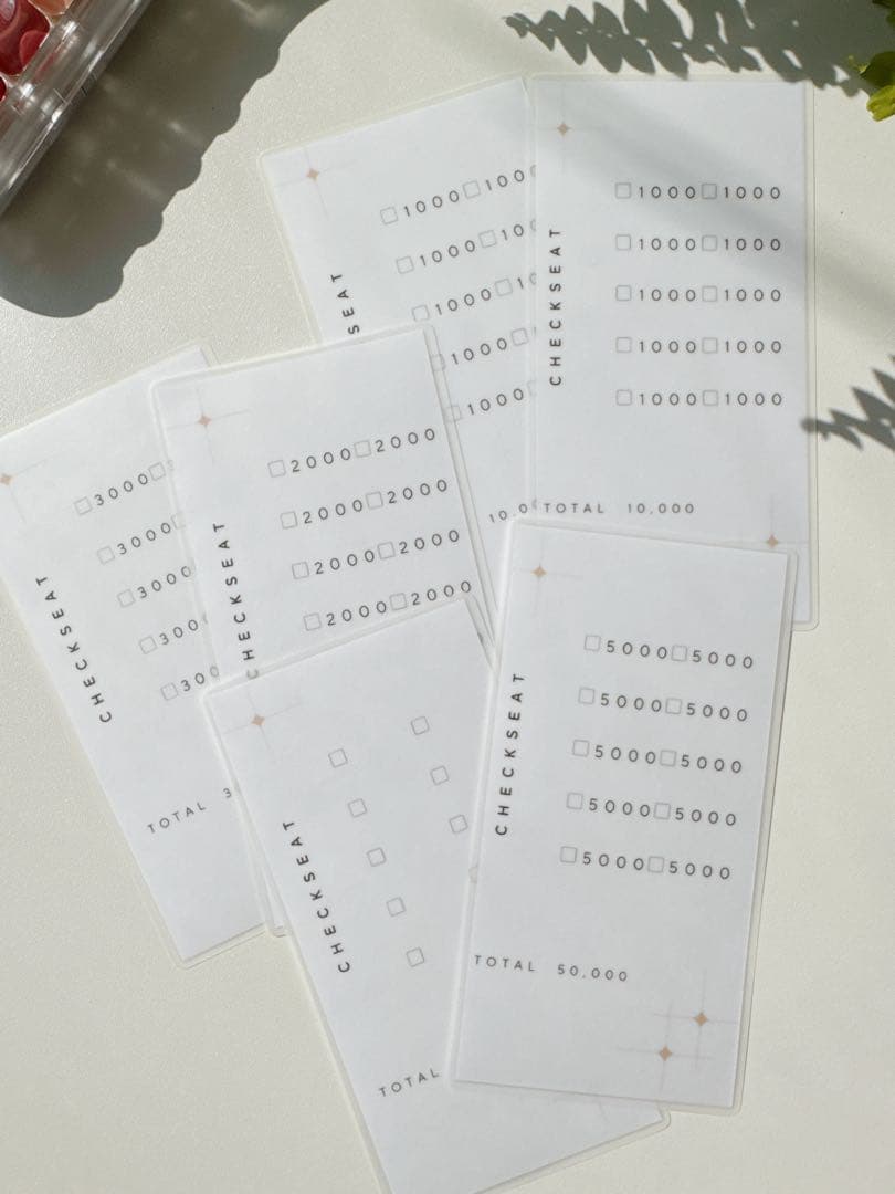 A6 リフィル sweets checksheet ① 2300円