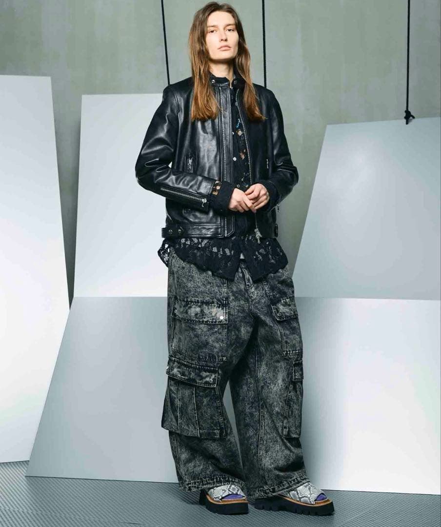 MAISON SPECIAL シープレザーシングルライダースジャケット サイズ2