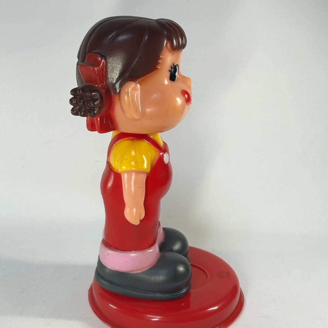 不二家　ペコちゃん　ソフビ貯金箱　レトロ