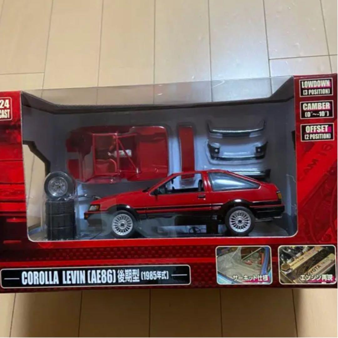 カー模型　ラジコン　トヨタ　カローラ　レビン　AE86 後期型　1985年式