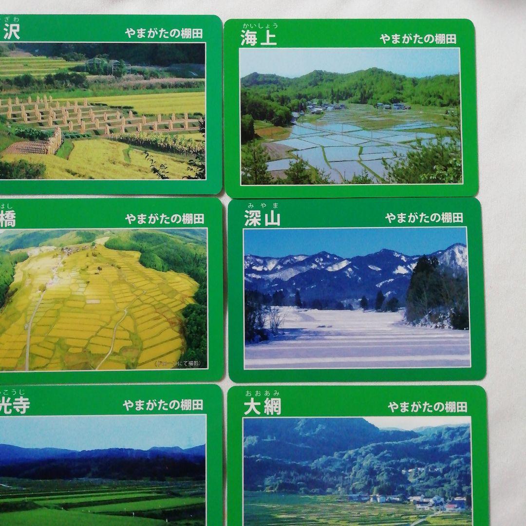 棚田カード　全15種セット　山形県◇やまがたの棚田　旧カード　四ヶ村　大蕨　越沢