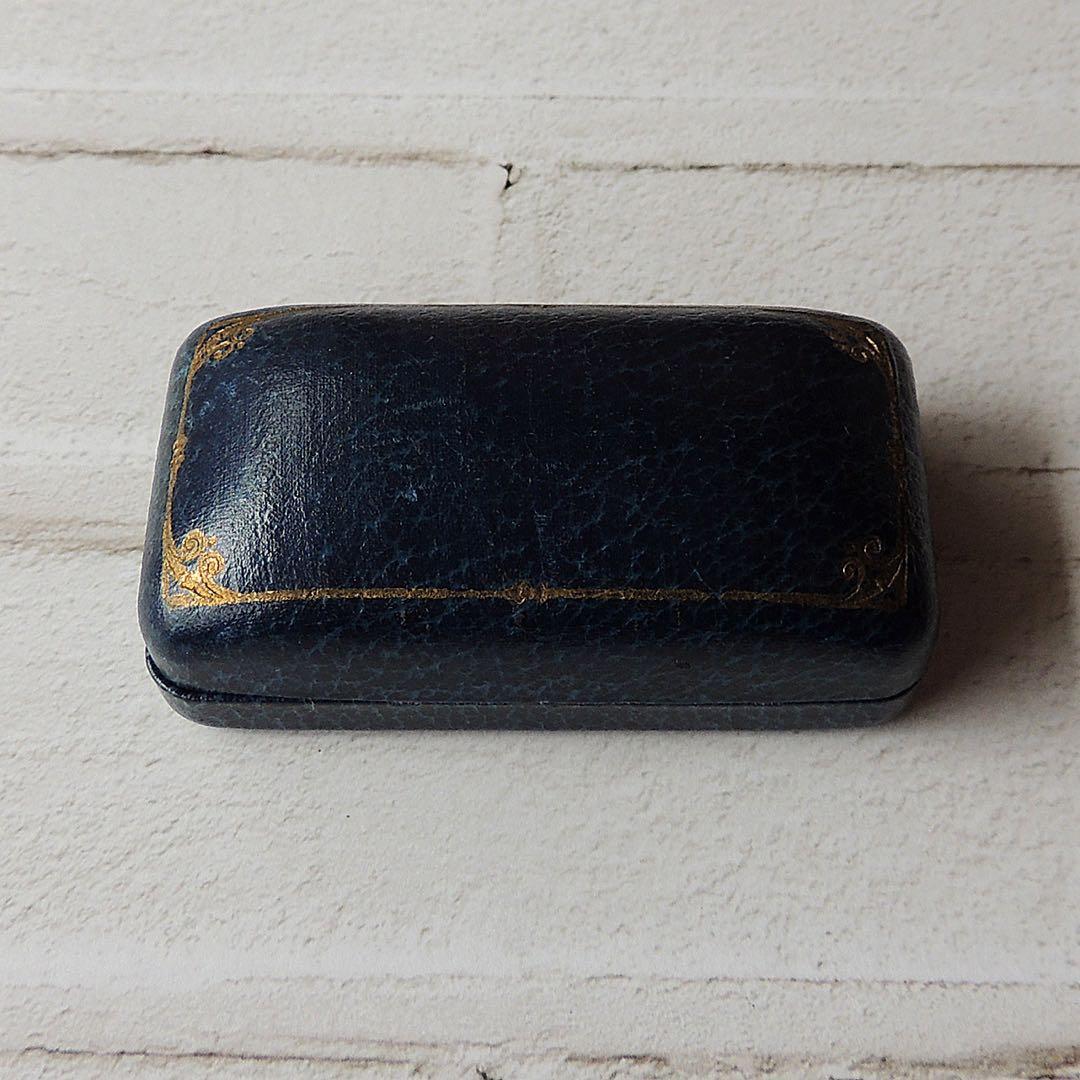 1930年代 アンティークジュエリーケース（ダークブルー）