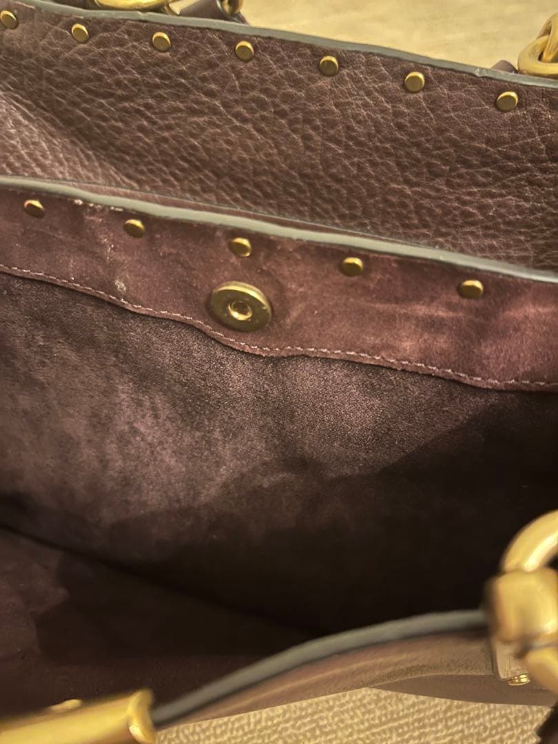 【希少】COACH ドリーマー ウィズ リベット ハンドバッグ ショルダー