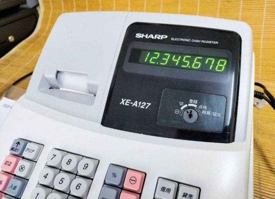 シャープレジスター　XE-A127　簡単便利特殊　送料込　144443