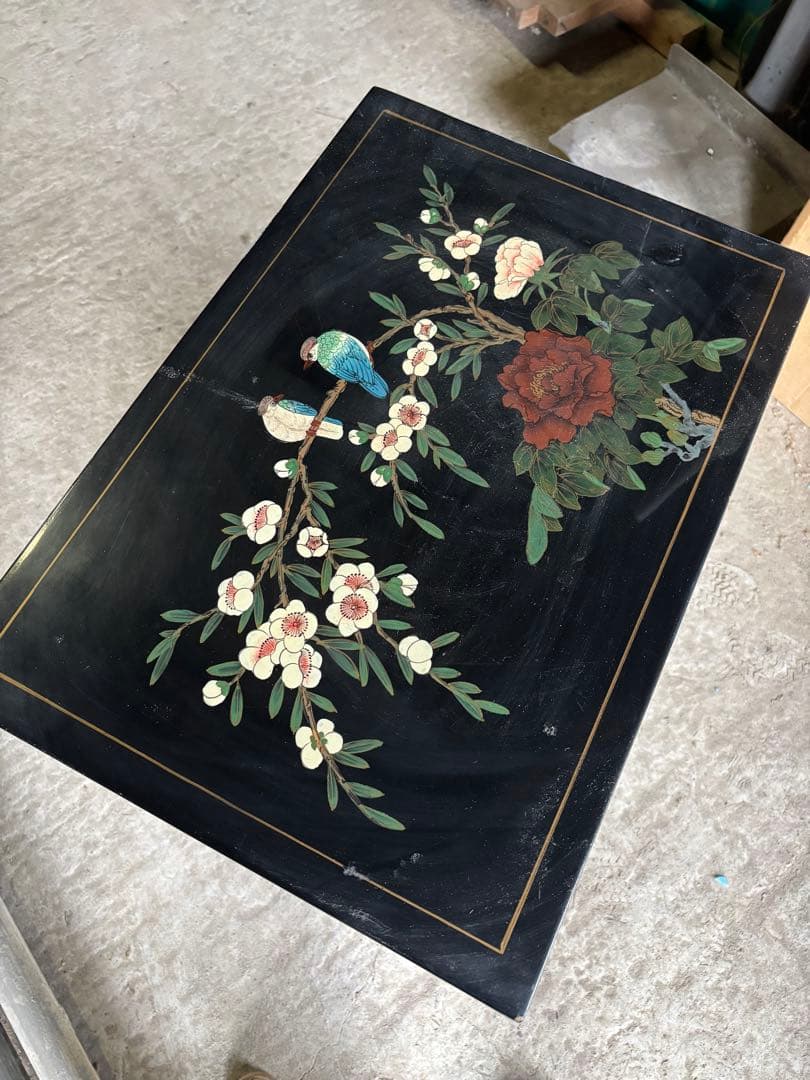 韓国 中国 唐木 螺鈿 象嵌 漆 キャビネット 箪笥