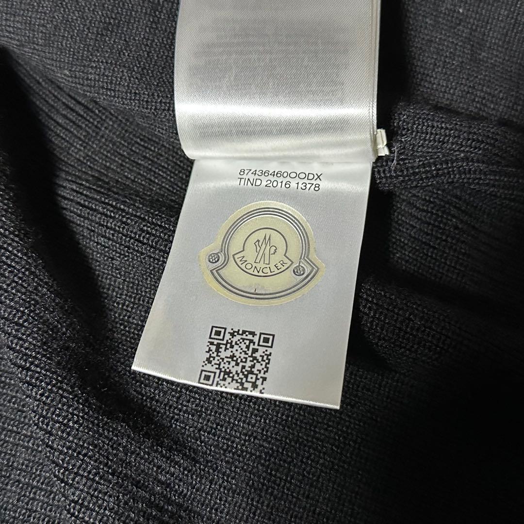 2017年モデル MONCLER ハイブリッド ニット カーディガン 黒 S