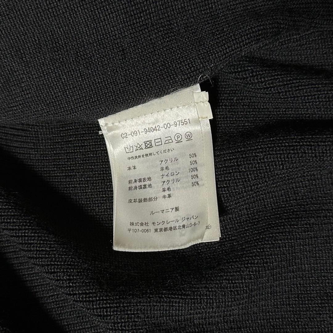 2017年モデル MONCLER ハイブリッド ニット カーディガン 黒 S